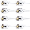 image:imageProbrico Interior Passage Door Handles 10 Pack Polished Chrome NonLocking Square Levers for Closet Hallway Reversible Heavy Duty HardwarePolished Chrome