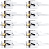 image:imageProbrico Interior Passage Door Handles 10 Pack Polished Chrome NonLocking Square Levers for Closet Hallway Reversible Heavy Duty HardwarePolished Chrome