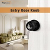 image:imageProbrico Keyed Alike Entry Door Knobs Black Keyed Entry Locksets Round Interior Door Knobs with Lock and Keys3 PackBlack