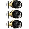 image:imageProbrico Keyed Alike Entry Door Knobs Black Keyed Entry Locksets Round Interior Door Knobs with Lock and Keys3 PackBlack