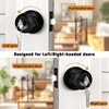 image:imageProbrico Keyed Alike Entry Door Knobs Black Keyed Entry Locksets Round Interior Door Knobs with Lock and Keys3 PackBlack