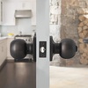 image:imageProbrico Keyed Alike Entry Door Knobs Black Keyed Entry Locksets Round Interior Door Knobs with Lock and Keys3 PackOil Rubbed Bronze
