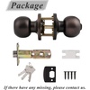 image:imageProbrico Keyed Alike Entry Door Knobs Black Keyed Entry Locksets Round Interior Door Knobs with Lock and Keys3 PackOil Rubbed Bronze