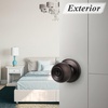 image:imageProbrico Keyed Alike Entry Door Knobs Black Keyed Entry Locksets Round Interior Door Knobs with Lock and Keys3 PackOil Rubbed Bronze