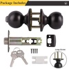 image:imageProbrico Keyed Alike Exterior Door Knobs with Lock Coastal Oil Rubbed Bronze Entry Door Knobs with Same Keys Interior Entrance Round Ball Shape Door Locksets 3Pack