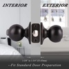 image:imageProbrico Keyed Alike Exterior Door Knobs with Lock Coastal Oil Rubbed Bronze Entry Door Knobs with Same Keys Interior Entrance Round Ball Shape Door Locksets 3Pack