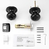 image:imageProbrico Keyless Privacy Door Knobs with LockInterior Door Locks for Bedroom BathroomBall Shape Door Lockset in Oil Rubbed Bronze Finish5 PackBlack