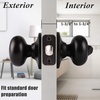image:imageProbrico Keyless Privacy Door Knobs with LockInterior Door Locks for Bedroom BathroomBall Shape Door Lockset in Oil Rubbed Bronze Finish5 PackOil Rubbed Bronze