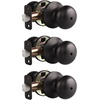 image:imageProbrico Keyless Privacy Door Knobs with LockInterior Door Locks for Bedroom BathroomBall Shape Door Lockset in Oil Rubbed Bronze Finish5 PackOil Rubbed Bronze