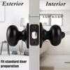 image:imageProbrico Keyless Privacy Door Knobs with LockInterior Door Locks for Bedroom BathroomBall Shape Door Lockset in Oil Rubbed Bronze Finish5 PackOil Rubbed Bronze