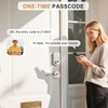 image:imageProbrico Keypad Door Lock with Handle Keyless Entry Door Lock Smart Locks for Front Door Fingerprint Deadbolt with Handle Black Smart Deadbolt Entry Door Handle SetSatin Nickel