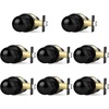 image:imageProbrico Matte Balck Ball Passage Door Knobs HallCloset Door Handles Keyless NonLocking Interior Door Knobs 6 PackBlack