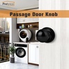 image:imageProbrico Matte Balck Ball Passage Door Knobs HallCloset Door Handles Keyless NonLocking Interior Door Knobs 6 PackBlack