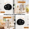 image:imageProbrico Matte Balck Ball Passage Door Knobs HallCloset Door Handles Keyless NonLocking Interior Door Knobs 6 PackBlack