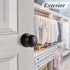 image:imageProbrico NonLocking Passage Door KnobsInterior Door Locks in Oil Rubbed Bronze FinishBall Shape Door Hardware for Hallway or Closet6 PackOil Rubbed Bronze
