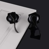 image:imageProbrico Passage Door Handle for Hall and Closet 1 Pack Premium Black Door Levers Camelot Style Door Handles for Left amp Right Hand