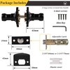 image:imageProbrico Passage Door Handle for Hall and Closet 1 Pack Premium Black Door Levers Camelot Style Door Handles for Left amp Right Hand