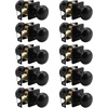 image:imageProbrico Passage Door Knob Black Interior Keyless NonLocking Flat Ball Door Knob HallCloset Handle with Suqare Rosette 1 PackBlack