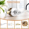 image:imageProbrico Polished Chrome Door Handles Privacy Door Lever Interior Chrome Door Lever for Bedroom Bathroom Keyless Interior Door Handle with Lock Wave Style 6 PackPolished Chrome