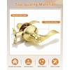 image:imageProbrico Polished Chrome Door Handles Privacy Door Lever Interior Chrome Door Lever for Bedroom Bathroom Keyless Interior Door Handle with Lock Wave Style 6 PackPolished Brass