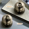 image:imageProbrico Privacy Door Knob Bed Bathroom Interior Door Handle Lock Oil Rubbed BronzeAntique Brass