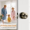image:imageProbrico Privacy Door Knob Bed Bathroom Interior Door Handle Lock Oil Rubbed BronzeAntique Brass