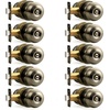 image:imageProbrico Privacy Door Knob Bed Bathroom Interior Door Handle Lock Oil Rubbed BronzeAntique Brass