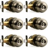 image:imageProbrico Privacy Door Knob Bed Bathroom Interior Door Handle Lock Oil Rubbed BronzeAntique Brass