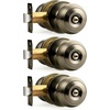 image:imageProbrico Privacy Door Knob Bed Bathroom Interior Door Handle Lock Oil Rubbed BronzeAntique Brass