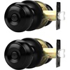 image:imageProbrico Privacy Door Knob Bed Bathroom Interior Door Handle Lock Oil Rubbed BronzeBlack