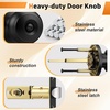 image:imageProbrico Privacy Door Knob Bed Bathroom Interior Door Handle Lock Oil Rubbed BronzeBlack