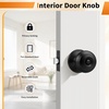 image:imageProbrico Privacy Door Knob Bed Bathroom Interior Door Handle Lock Oil Rubbed BronzeBlack
