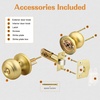 image:imageProbrico Privacy Door Knob Bed Bathroom Interior Door Handle Lock Oil Rubbed BronzeBrushed Brass