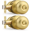 image:imageProbrico Privacy Door Knob Bed Bathroom Interior Door Handle Lock Oil Rubbed BronzeBrushed Brass