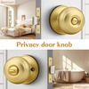 image:imageProbrico Privacy Door Knob Bed Bathroom Interior Door Handle Lock Oil Rubbed BronzeBrushed Brass