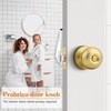image:imageProbrico Privacy Door Knob Bed Bathroom Interior Door Handle Lock Oil Rubbed BronzeBrushed Brass