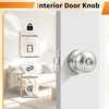 image:imageProbrico Privacy Door Knob Bed Bathroom Interior Door Handle Lock Oil Rubbed BronzeBrushed Nickel