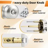 image:imageProbrico Privacy Door Knob Bed Bathroom Interior Door Handle Lock Oil Rubbed BronzeBrushed Nickel