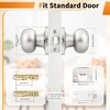 image:imageProbrico Privacy Door Knob Bed Bathroom Interior Door Handle Lock Oil Rubbed BronzeBrushed Nickel