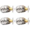 image:imageProbrico Privacy Door Knob Bed Bathroom Interior Door Handle Lock Oil Rubbed BronzeBrushed Nickel