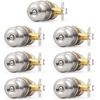image:imageProbrico Privacy Door Knob Bed Bathroom Interior Door Handle Lock Oil Rubbed BronzeBrushed Nickel