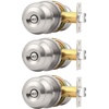 image:imageProbrico Privacy Door Knob Bed Bathroom Interior Door Handle Lock Oil Rubbed BronzeBrushed Nickel