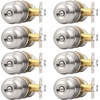 image:imageProbrico Privacy Door Knob Bed Bathroom Interior Door Handle Lock Oil Rubbed BronzeBrushed Nickel