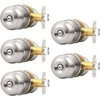 image:imageProbrico Privacy Door Knob Bed Bathroom Interior Door Handle Lock Oil Rubbed BronzeBrushed Nickel