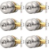 image:imageProbrico Privacy Door Knob Bed Bathroom Interior Door Handle Lock Oil Rubbed BronzeBrushed Nickel