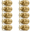 image:imageProbrico Privacy Door Knob Bed Bathroom Interior Door Handle Lock Oil Rubbed BronzeChampagne Bronze