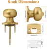 image:imageProbrico Privacy Door Knob Bed Bathroom Interior Door Handle Lock Oil Rubbed BronzeChampagne Bronze