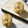 image:imageProbrico Privacy Door Knob Bed Bathroom Interior Door Handle Lock Oil Rubbed BronzeChampagne Bronze