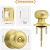 image:imageProbrico Privacy Door Knob Bed Bathroom Interior Door Handle Lock Oil Rubbed BronzeGold