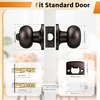 image:imageProbrico Privacy Door Knob Bed Bathroom Interior Door Handle Lock Oil Rubbed BronzeOil Rubbed Bronze